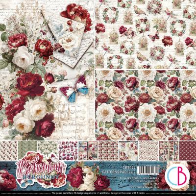 Ciao Bella Bohemian Burgundy - Patterns Pad